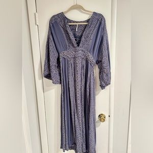 Free People Midi V-Neck Dress
